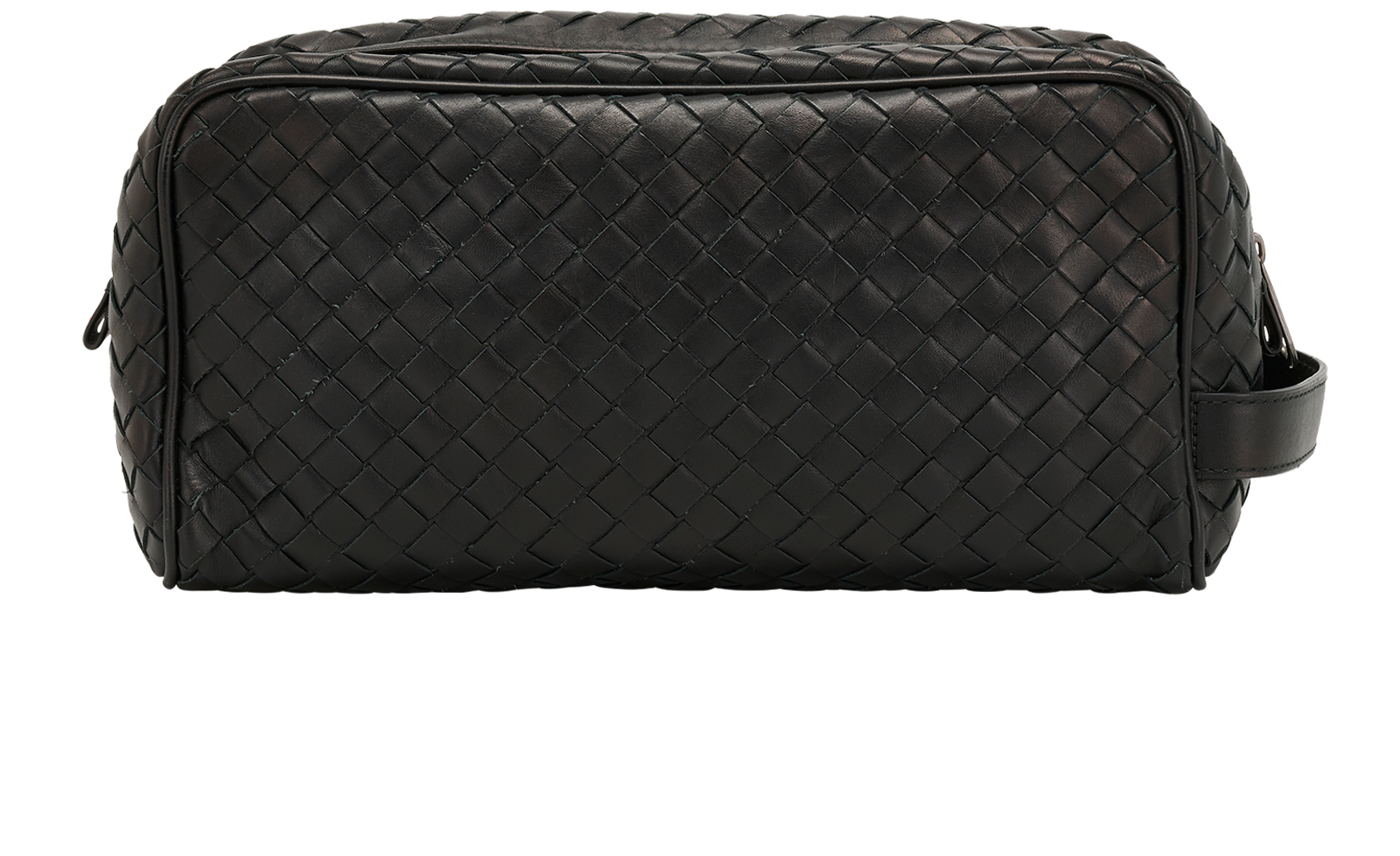 Bottega Veneta Intrecciato Toiletry Bag, &pound;375, Accessories, Black, Leather, Back view